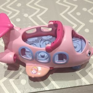 Pink Toy Airplane for Kids Little People Ficher Price